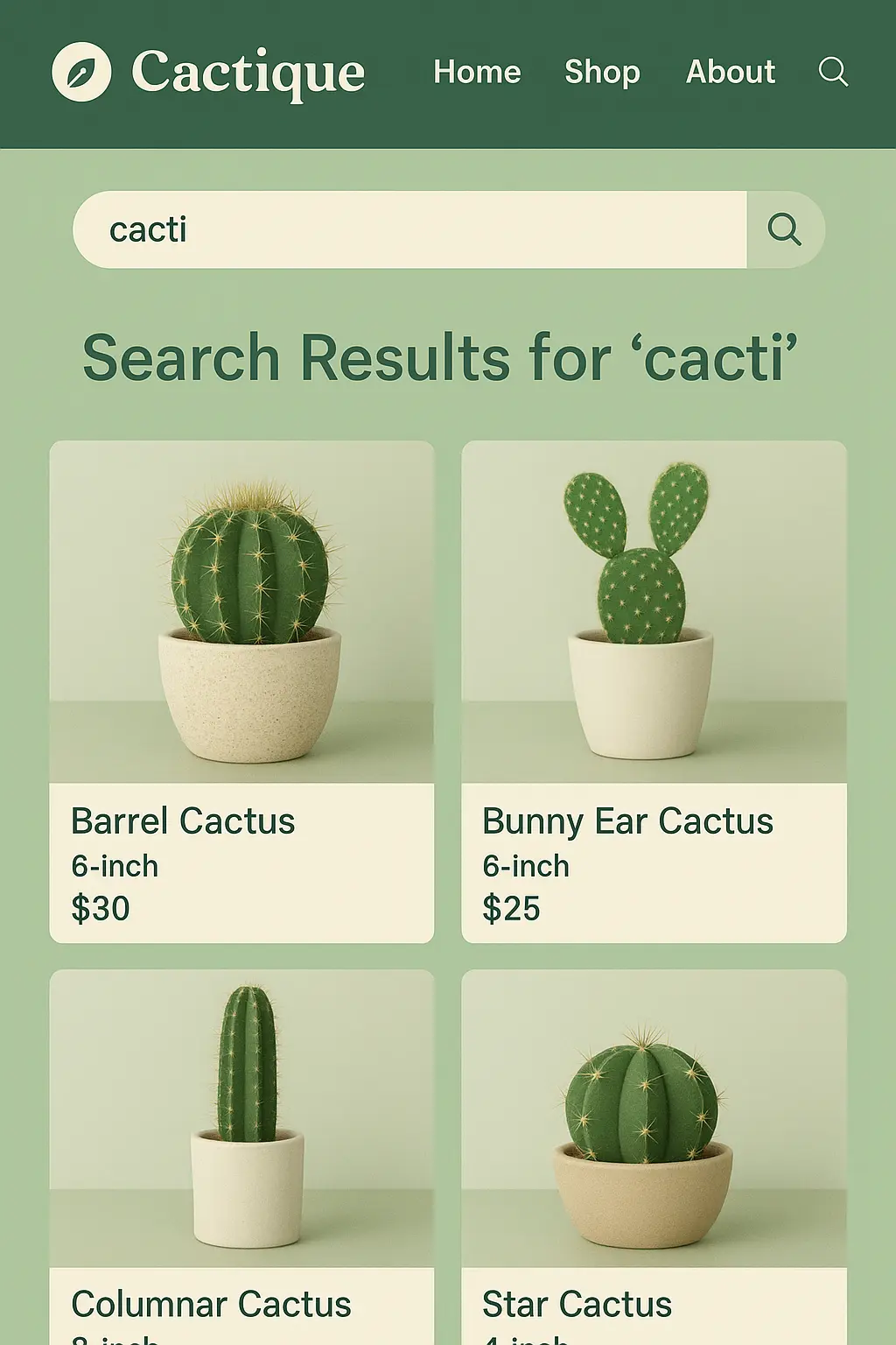 e-commerce website example